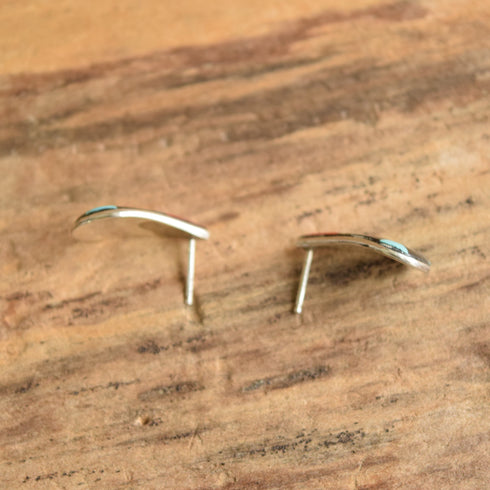 Zuni Inlay Teardrop Shaped Earrings